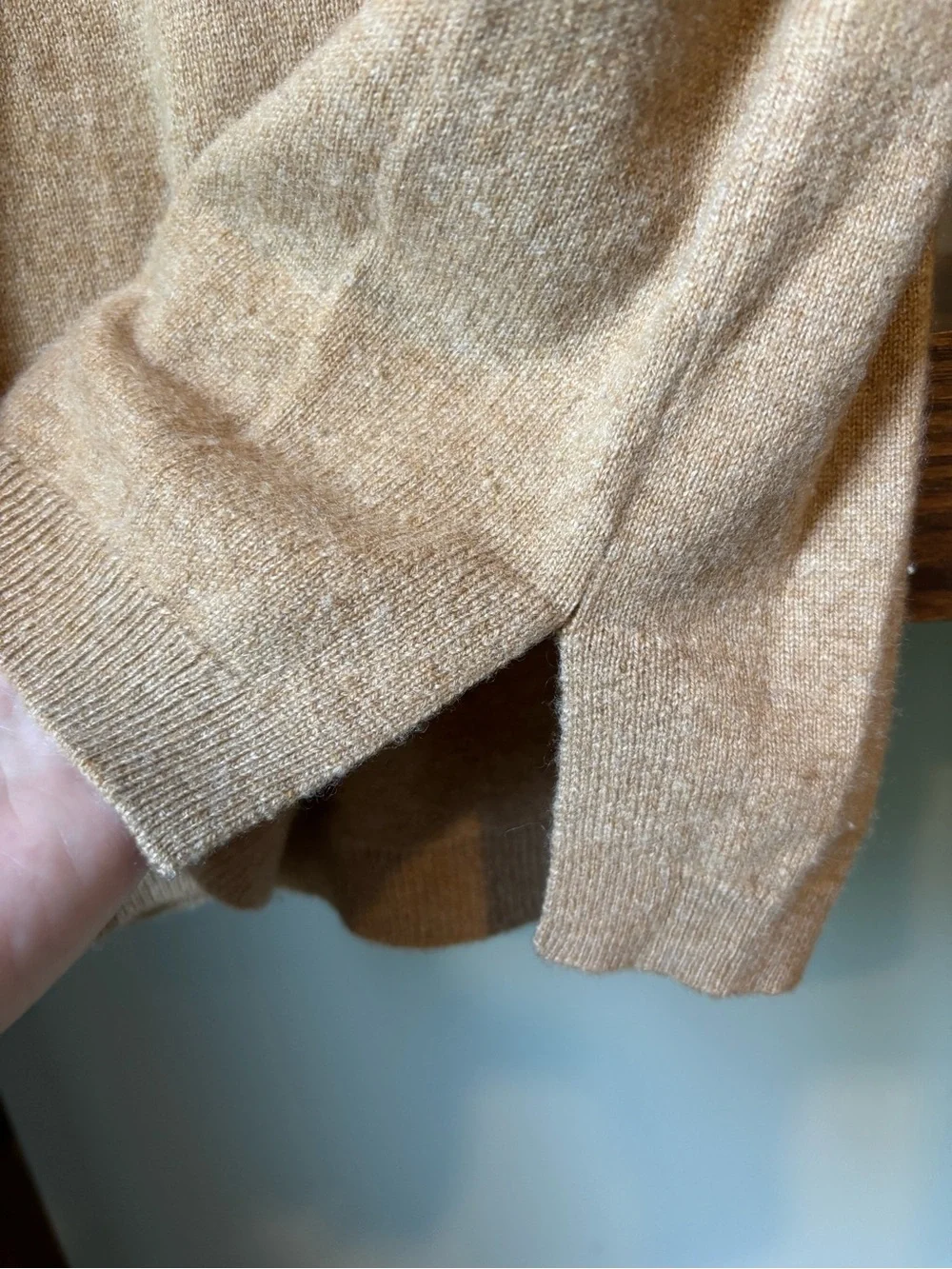 J. Crew Classic Cashmere Crewneck Sweater in Camel